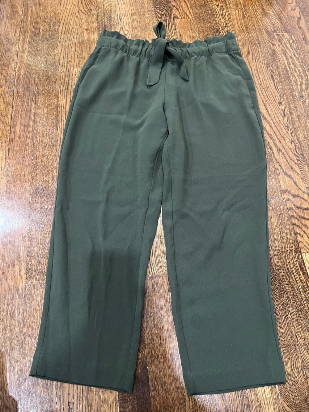 LOFT Petite Olive Green Trousers - Picture 1 of 4
